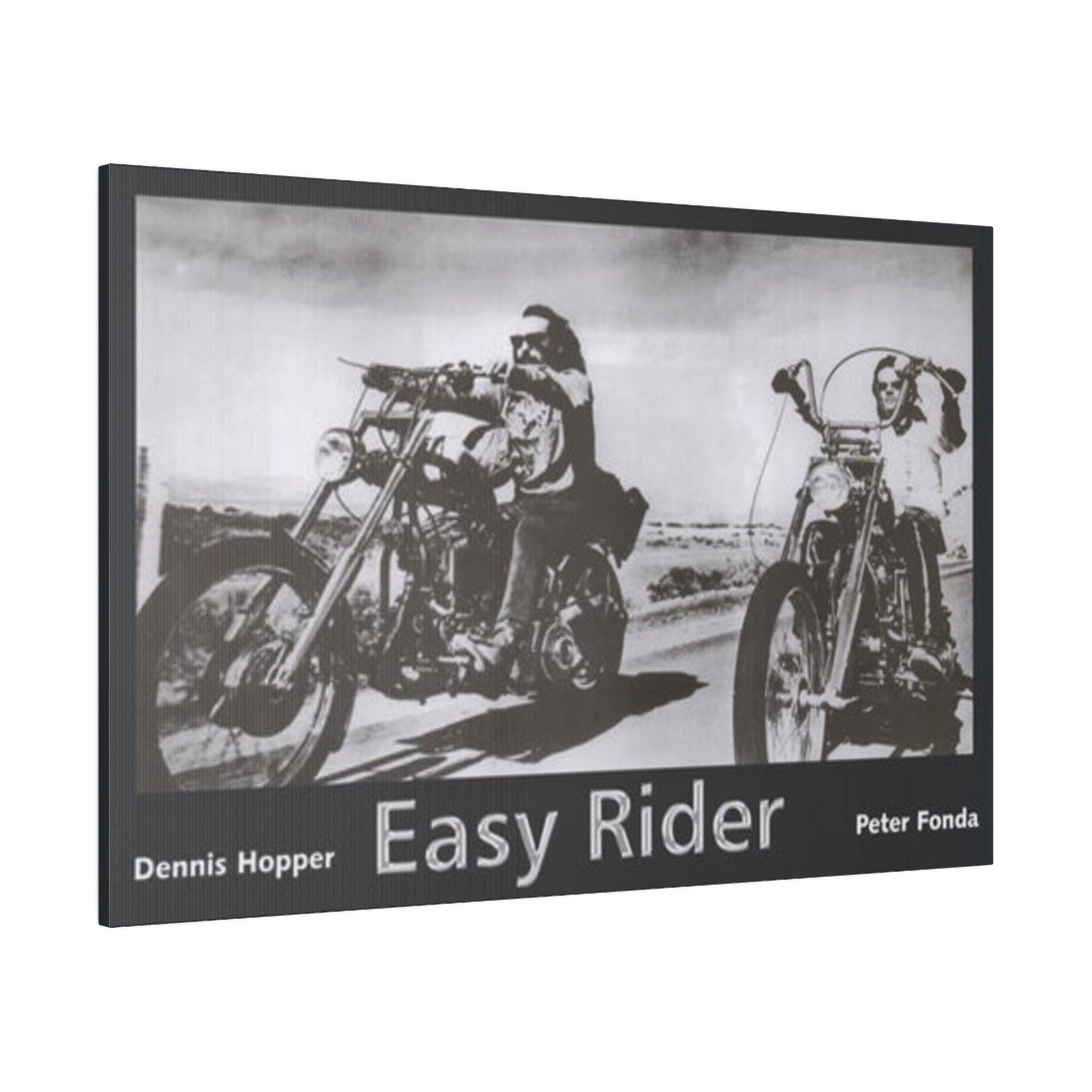 Easy Rider B/W Movie Poster Custom Canvas Wall Print