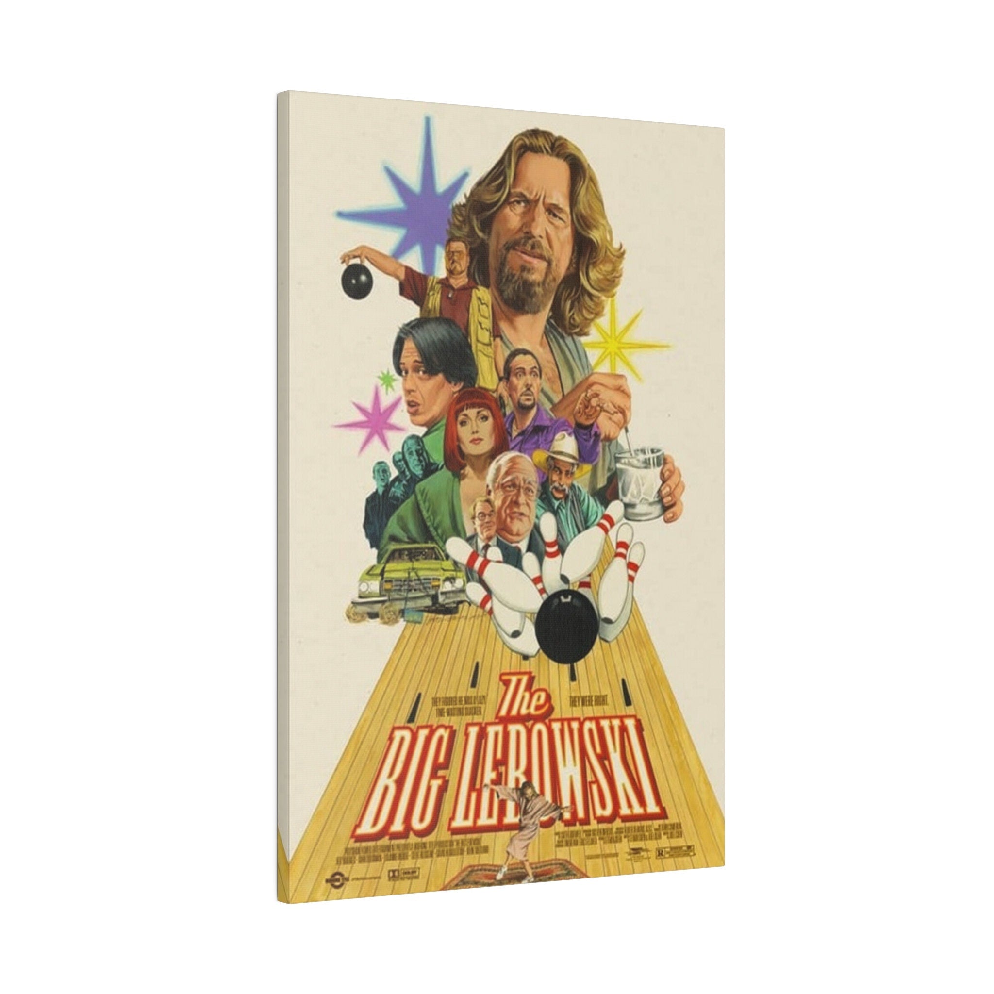 The Big Lebowski Movie Poster Custom Canvas Wall Print