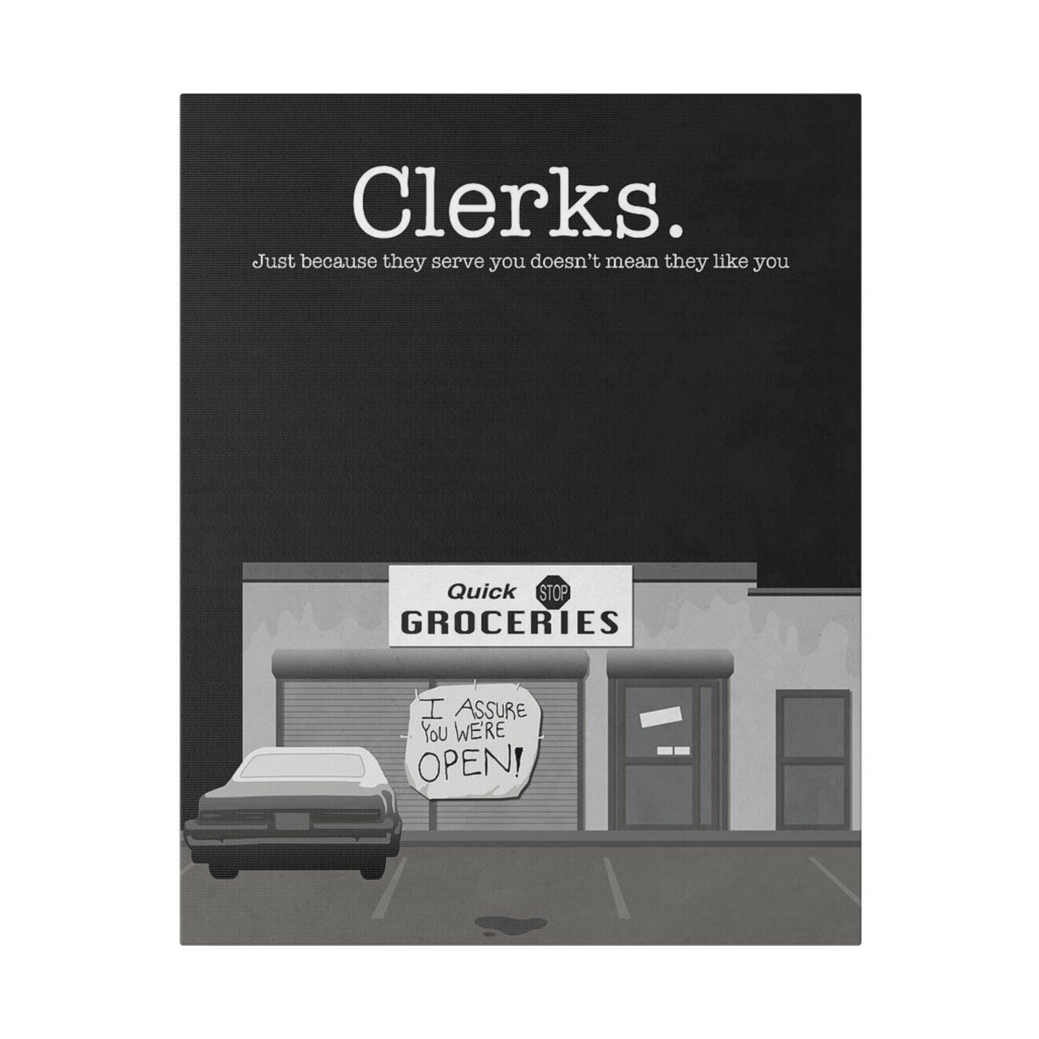 Clerks Poster Custom Canvas Wall Print