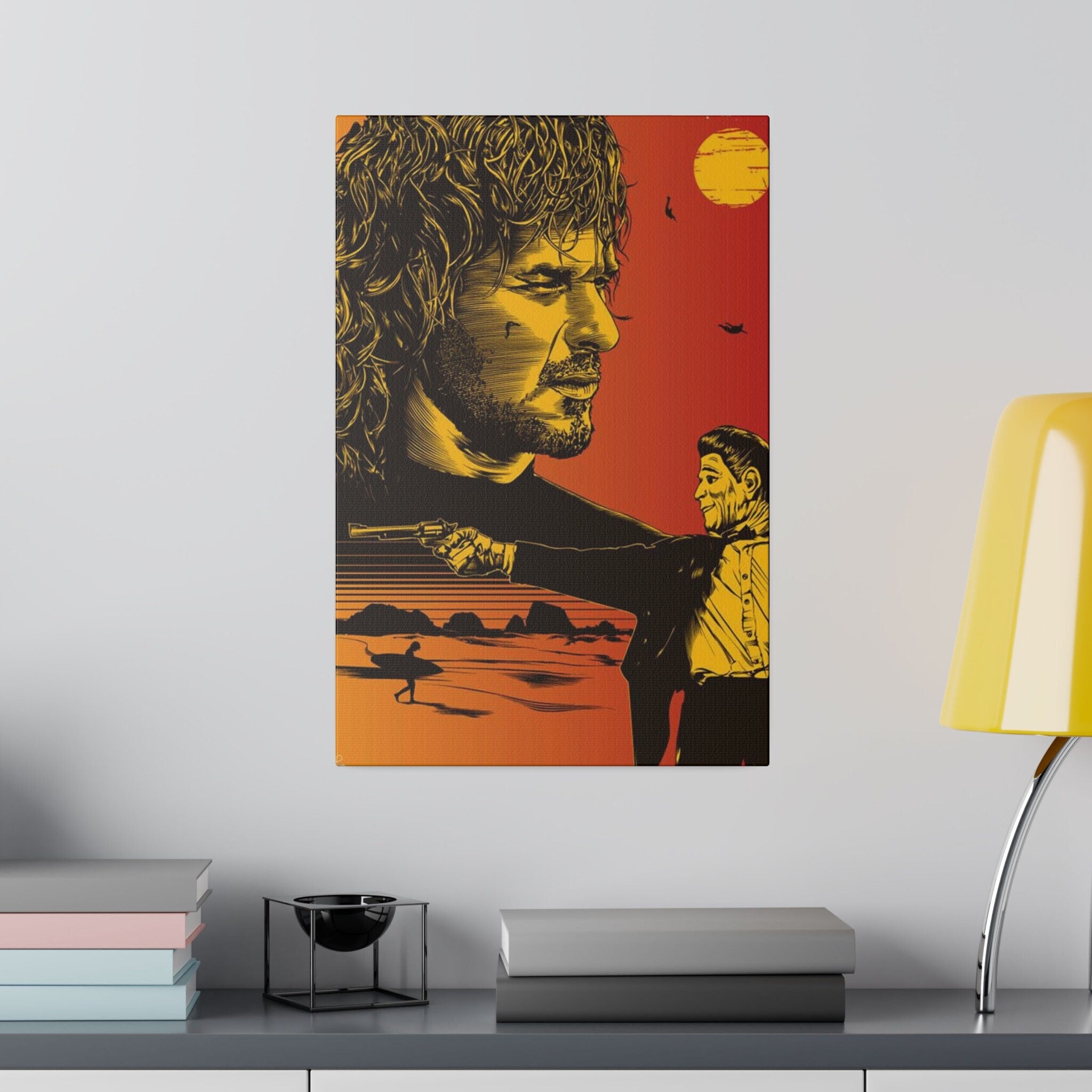 Point Break Bodhi Sunset Custom Canvas Wall Print