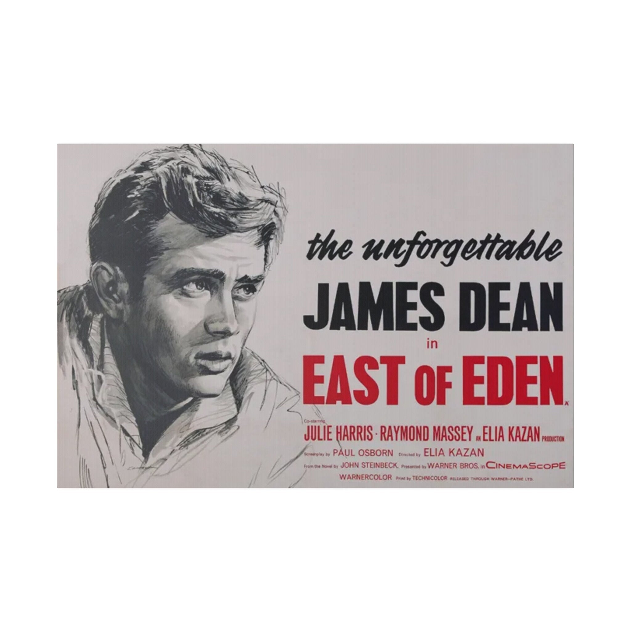 James Dean East Of Eden Custom Canvas Wall Print
