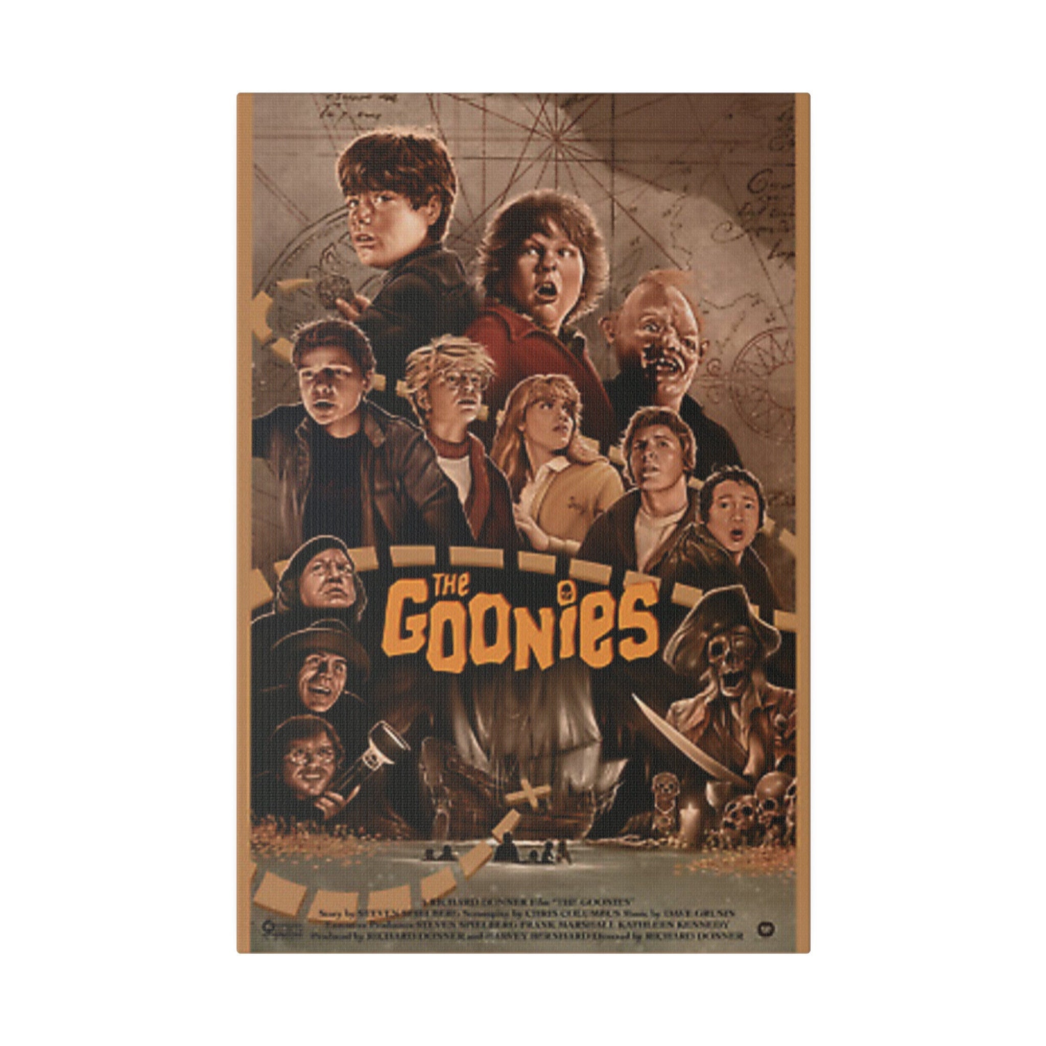 The Goonies Animated Movie Poster Custom Canvas Wall Print