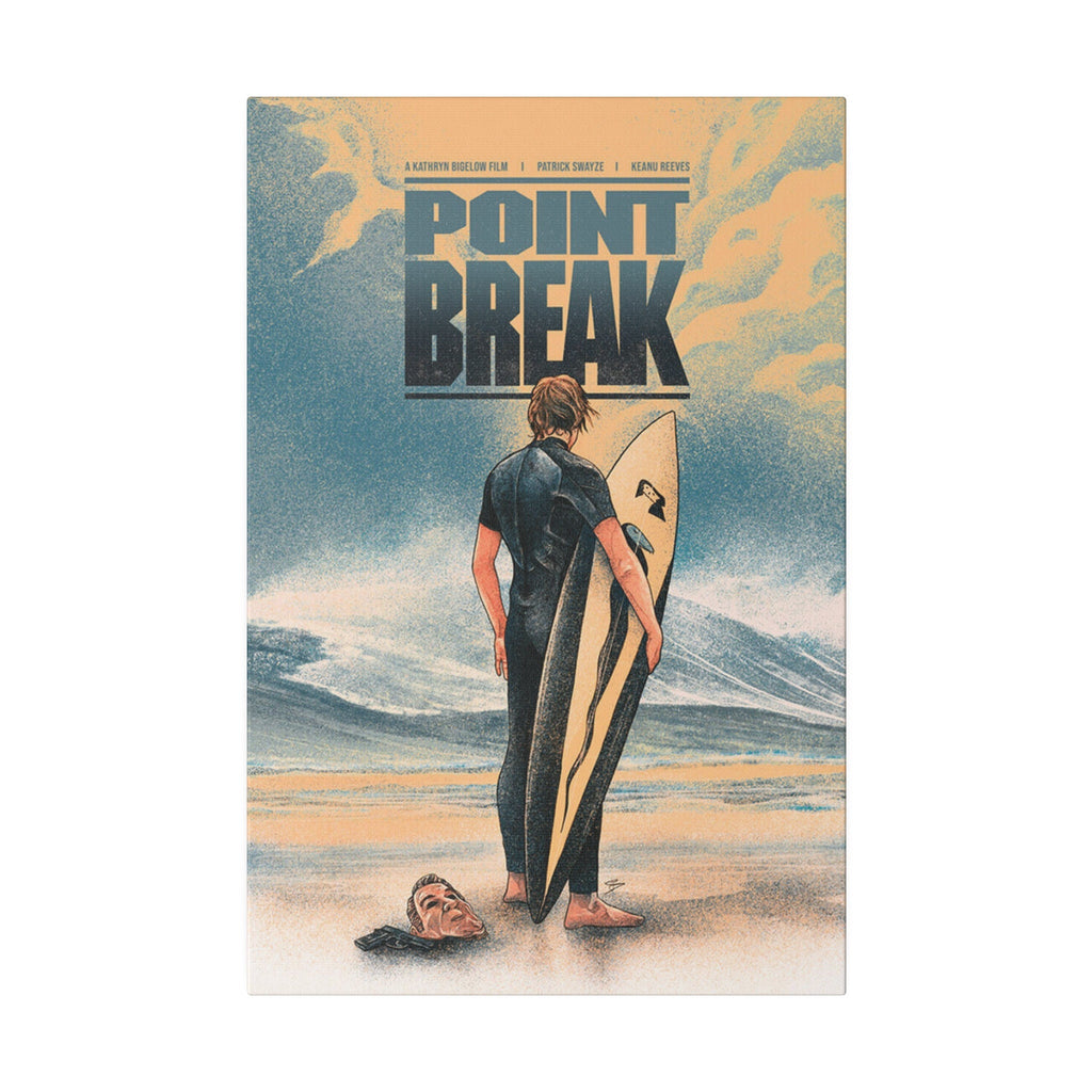 Point Break Bodhi Wave Custom Canvas Wall Print