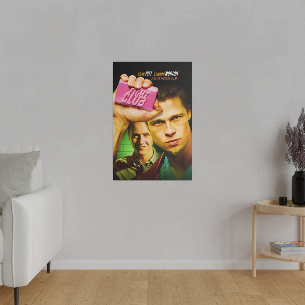 Fight Club Movie Poster Custom Canvas Wall Print