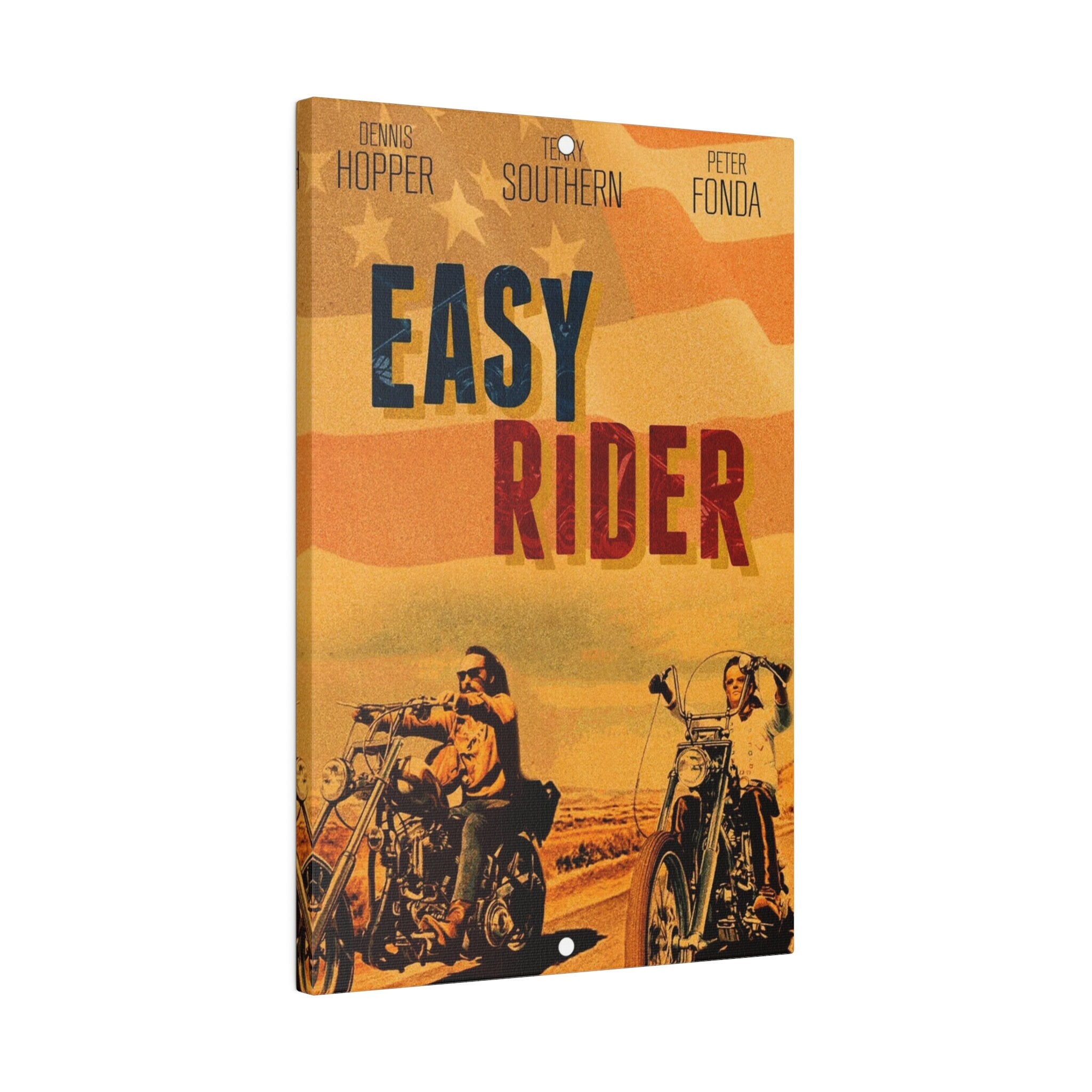Easy Rider Flag Movie Poster Custom Canvas Wall Print