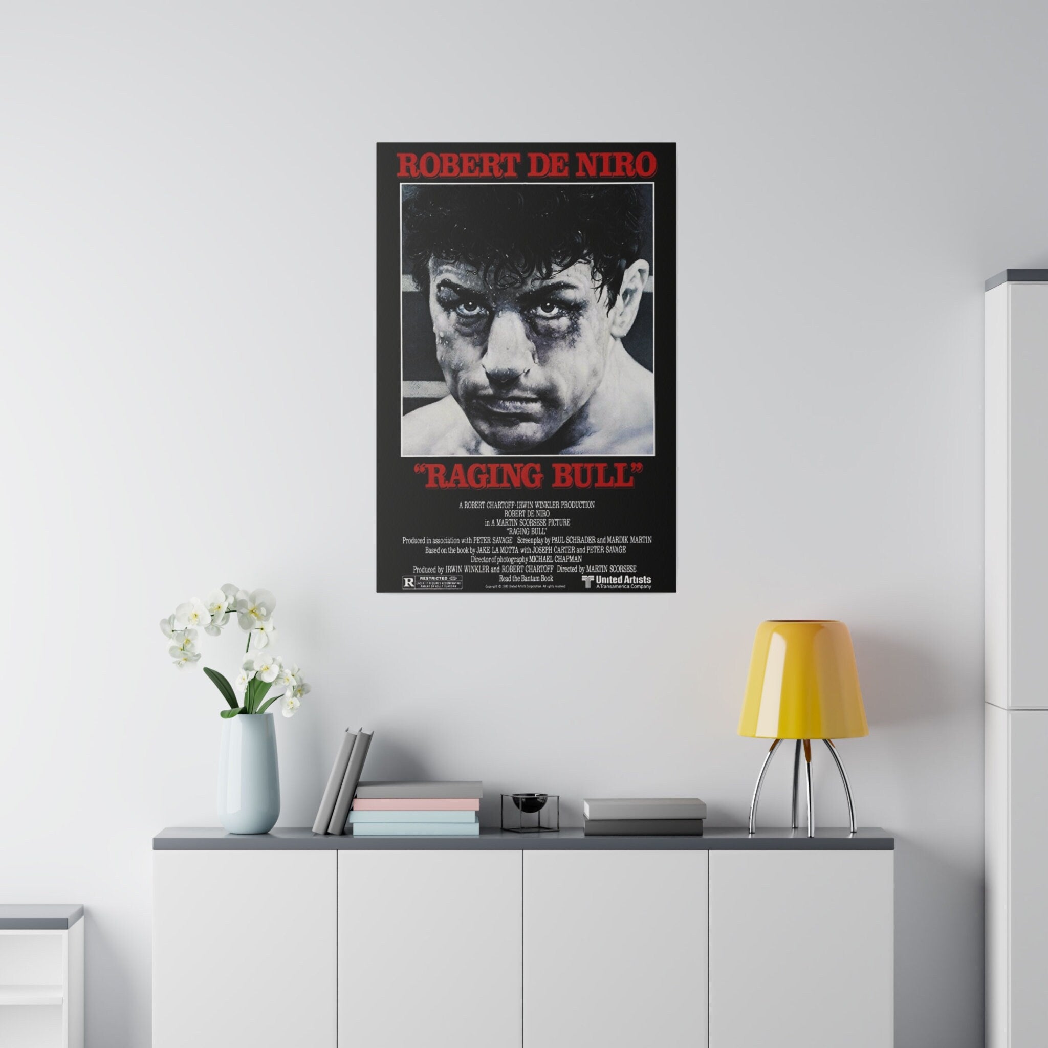 Raging Bull Movie Poster Custom Canvas Wall Print