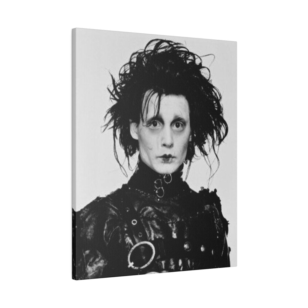 Edward Scissorhands B/W Photo Custom Canvas Wall Print