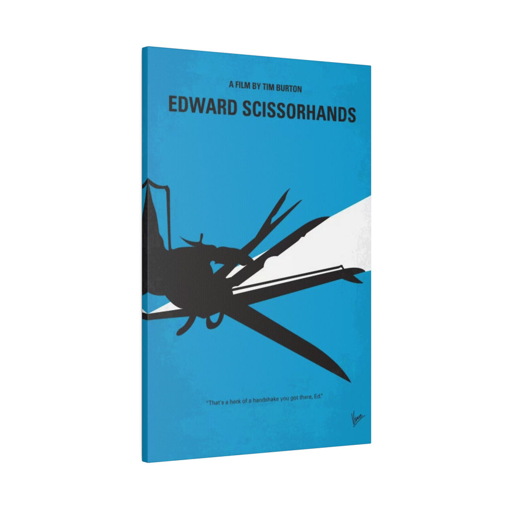 Edward Scissorhands Minimalist Movie Poster Canvas Wall Print
