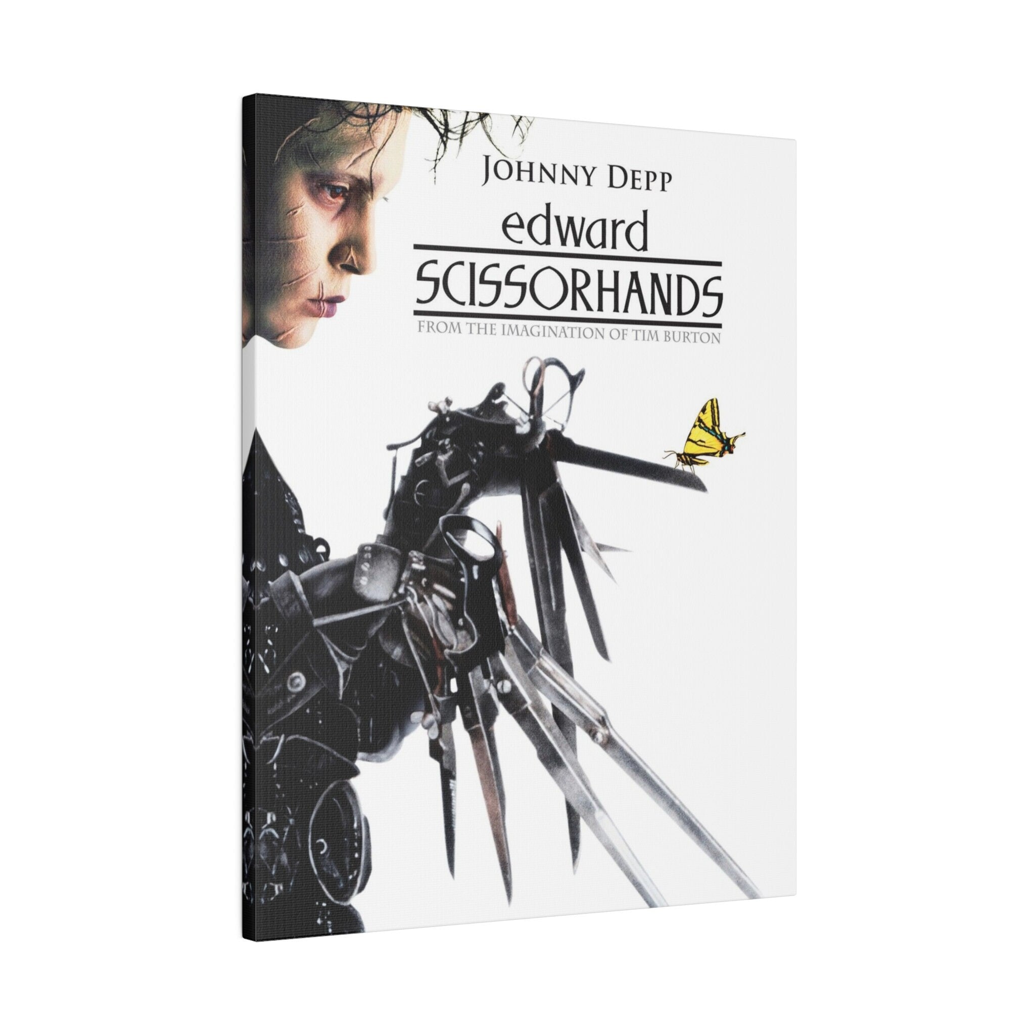 Edward Scissorhands Movie Poster Custom Canvas Wall Print