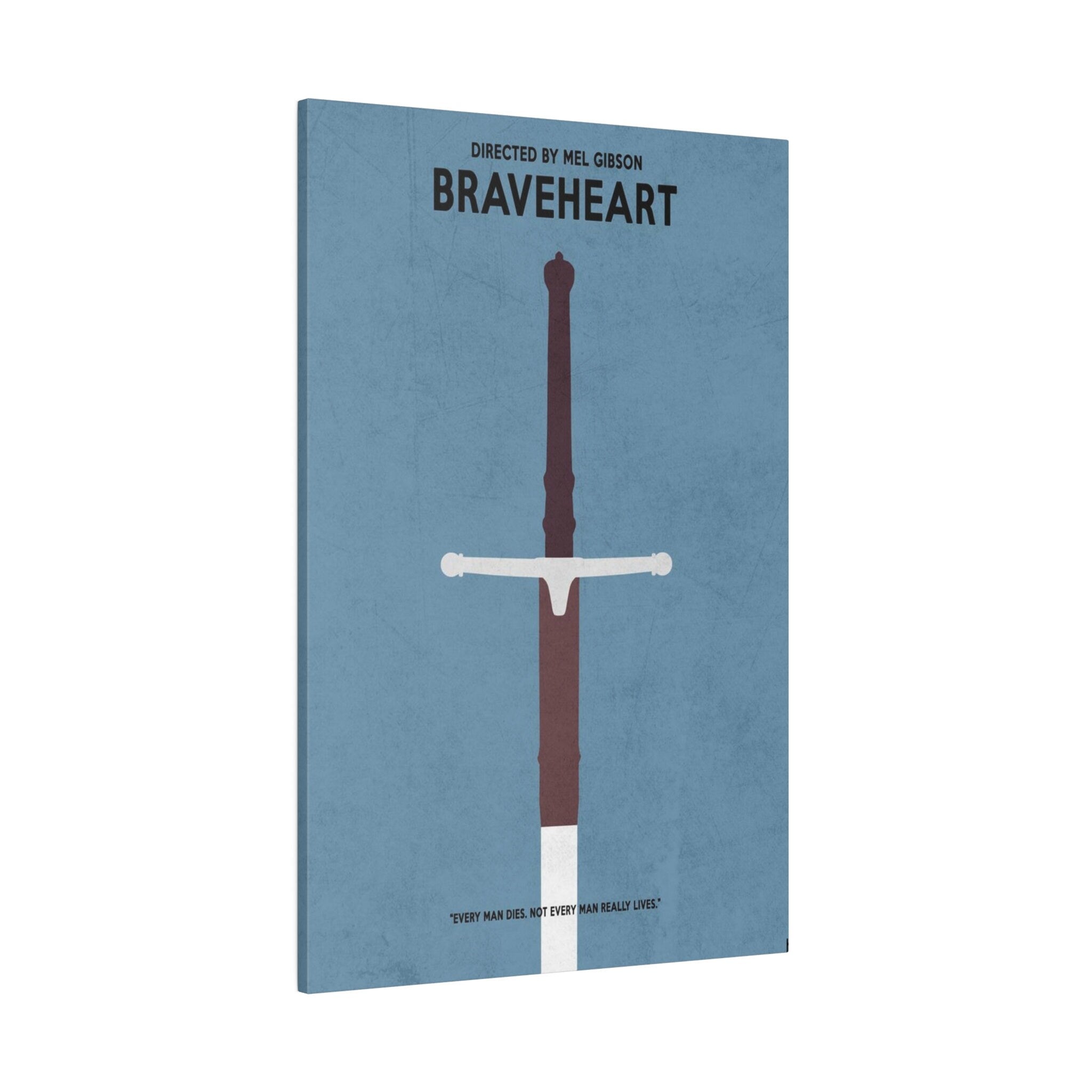 Braveheart Sword2 Custom Canvas Movie Poster