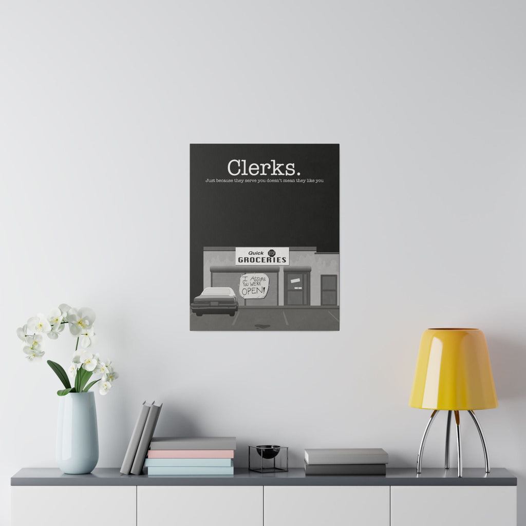 Clerks Poster Custom Canvas Wall Print