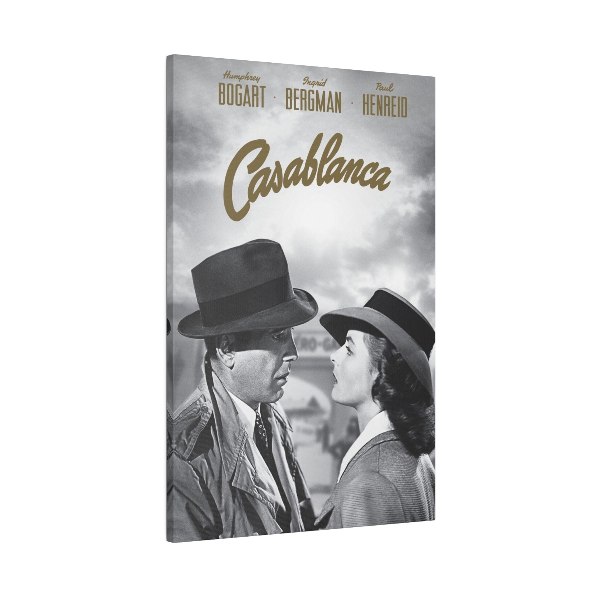 Casablanca Movie Poster Custom Canvas Wall Print