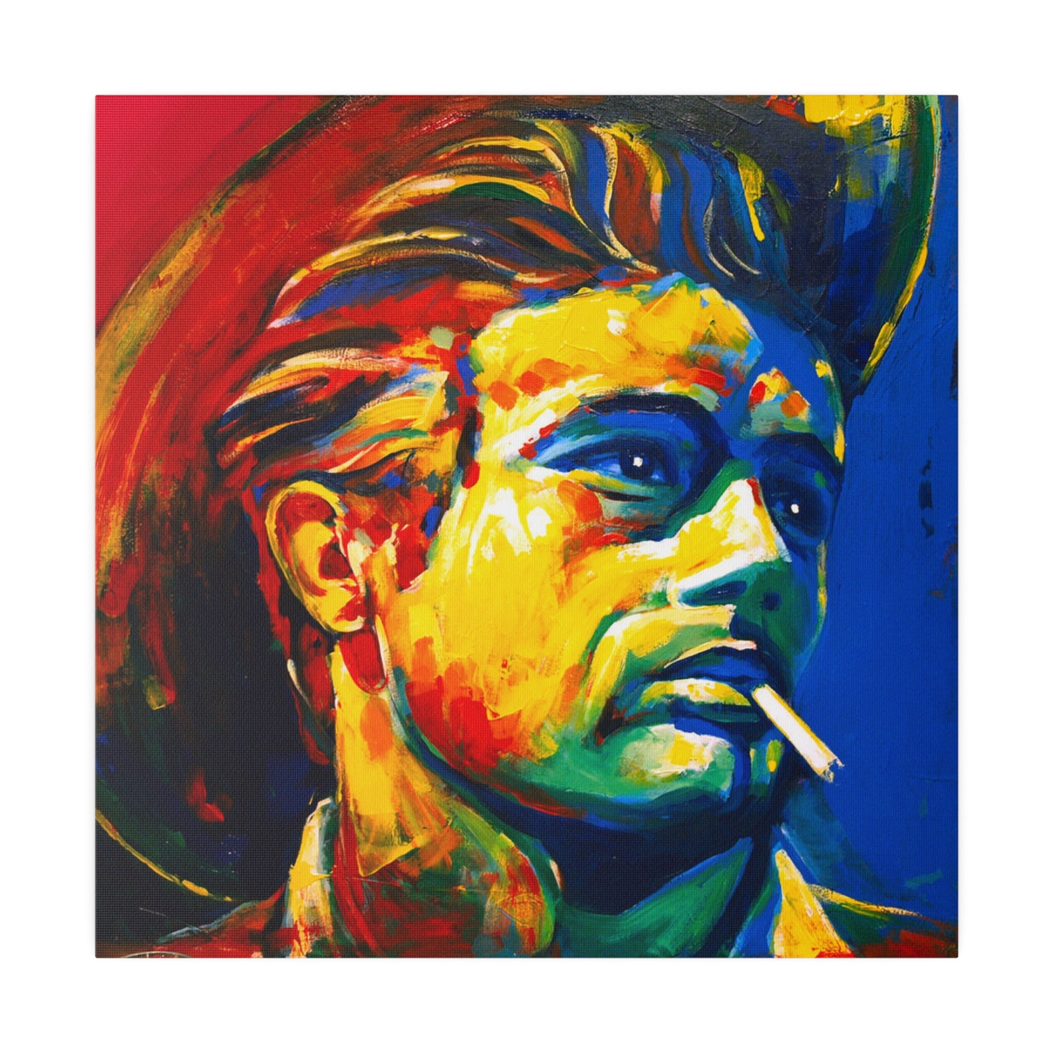 James Dean Abstract Color Painting Custom Canvas Wall Print